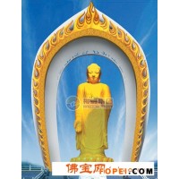 （81米）庐山东林寺佛像宝盖火焰铜雕工程-神雕宗教经典大型雕塑