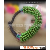 【手工编织】 中国风腊线米珠手链手珠 异域风情