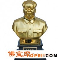 毛主席半身铜像毛泽东雕塑人物欧式 伟人雕塑工艺品 人物树脂摆设
