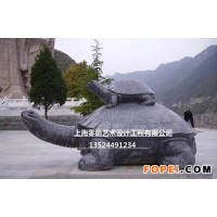 寺庙石雕乌龟景观-母子龟雕塑厂家